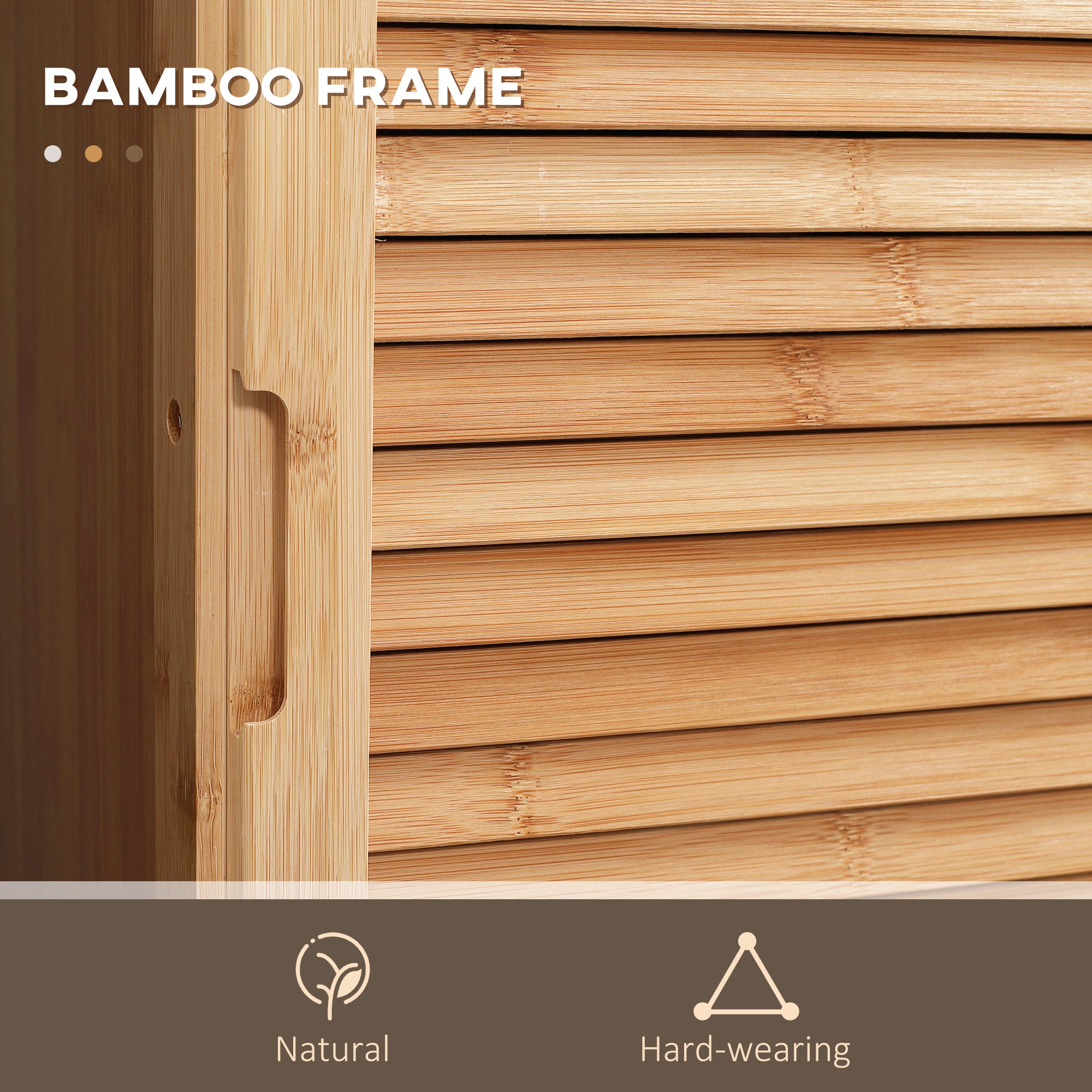 Bathroom Storage Cabinet with Drawer and Slatted Shelves