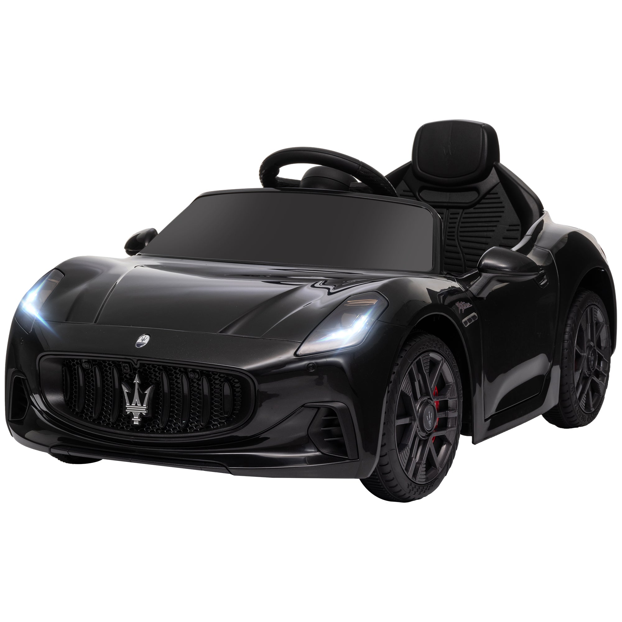 Gran Turismo Licensed 12V Kids Electric Car w/ Remote Control, Soft Start, LED Lights, Music, Horn, Black