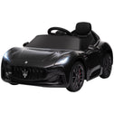 Gran Turismo Licensed 12V Kids Electric Car w/ Remote Control, Soft Start, LED Lights, Music, Horn, Black