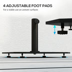 Square Patio Umbrella Base, 41 lbs Metal Umbrella Stand Base with Adjustable Foot Pads, Heavy Duty Patio Umbrella Holder for 1.3"/1.5"/1.9" Umbrella Poles for Outdoor, Lawn, Poolside, Black