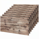8-Pack 3D Faux Wood Wall Panels, Lightweight Polyurethane Panels for Interior and Exterior Accent Walls, Gray Wood Grain
