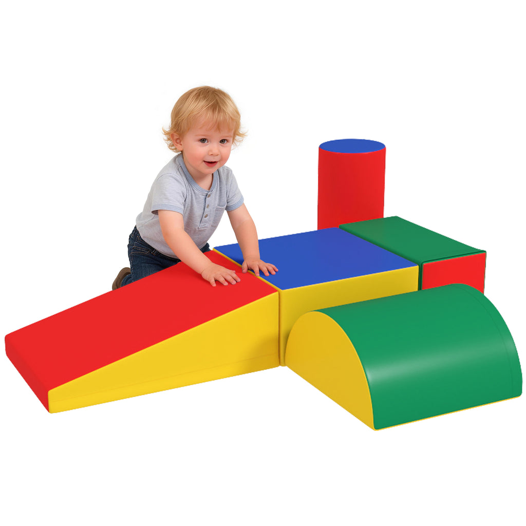 5 Piece Climb and Crawl Activity Play Set, Assorted