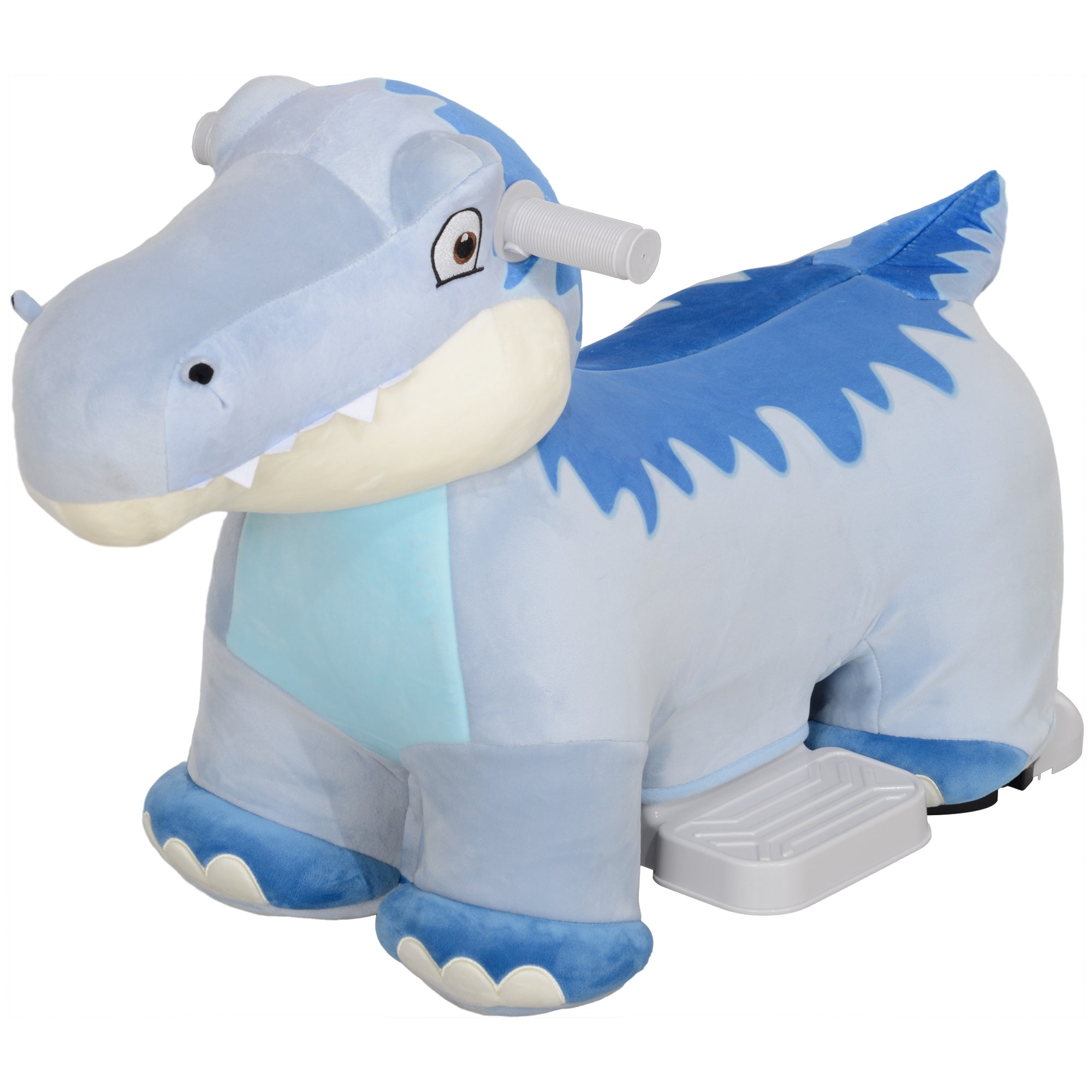6V Kids Electric Ride on Animal Tyrannosaurus with Music Forward for Aged 18-36 Months, Blue