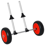 Kayak Cart, Trolley Trailer Kayak Wheels with Strong Aluminum Frame, Adjustable Width Crossbar, & Large Tires