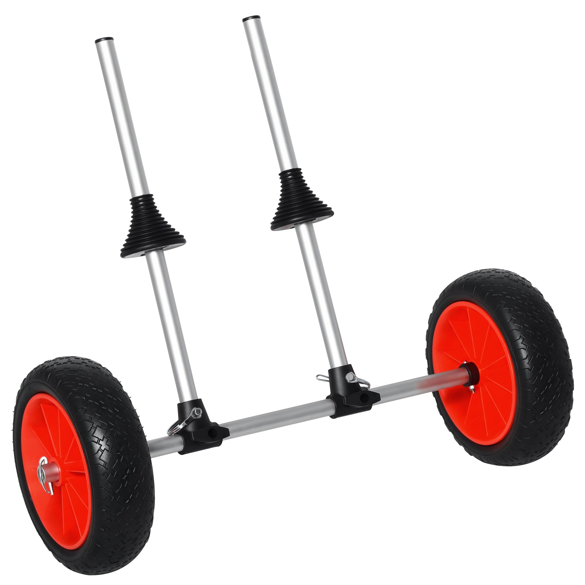 Kayak Cart, Trolley Trailer Kayak Wheels with Strong Aluminum Frame, Adjustable Width Crossbar, & Large Tires