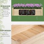 Raised Garden Bed, 2-Tier Wood Planter Stand Plant Grow Box, 34"x34"x28"