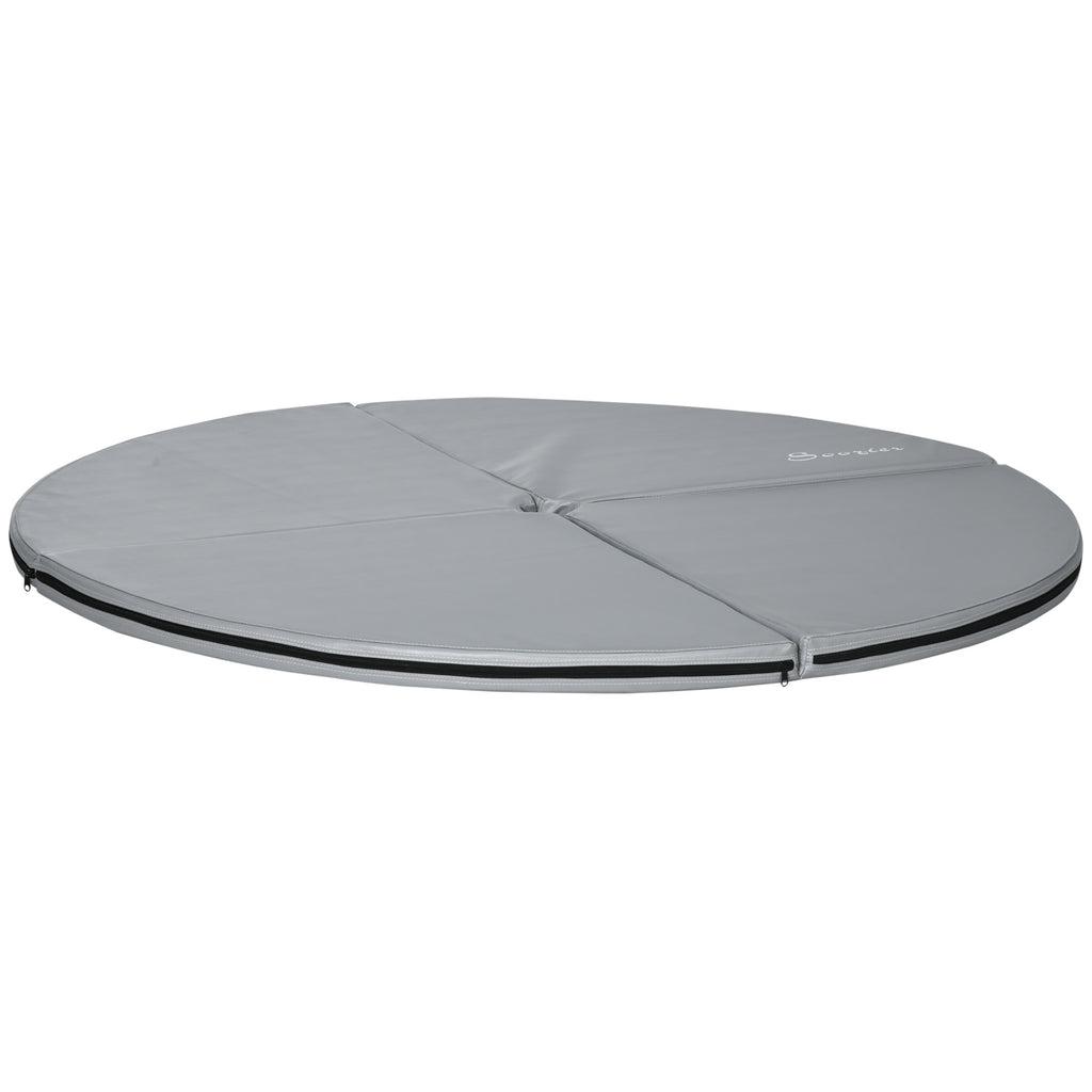 Pole Dance Mat, 2"T x 5'W Folding Pole Crash Mat for Home, Lightweight and Foldable, Gray