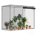 6 x 3ft Crop Cages for Garden, Plant Protectors from Animals, Storage Bag and 6 Ground Stakes, Black