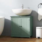 Bathroom Vanity Cabinet, Under Sink Bathroom Cabinet with 2 Doors and Adjustable Shelf, Dark Green