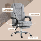 Massage Office Chair, Heated Reclining Computer Chair with Adjustable Height and Footrest