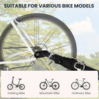 Bike Trailer, Foldable Bicycle Trailer with16 Inch Pneumatic Tire, Universal Coupler, Foldable Frame and Safe Reflectors Design, Large Load Capacity, Black