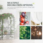 Metal Trellis Arbor Arch for Climbing Plants with Garden Bench, Grow Grapes and Vines, Decorative Seating, Black
