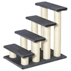 Cat Tree with 4 Steps for High Beds w/ Sisal Scratching Post