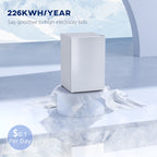 4.5 Cu.Ft Mini Fridge, Single Door Refrigerator with Freezer, Wheels, Adjustable Thermostat, Reversible Door, White