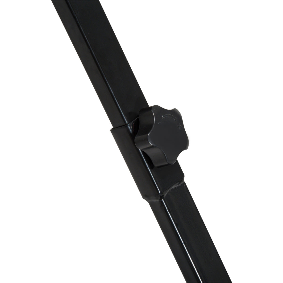 Snow Shovel Rolling Pusher with 29" Blade, 10" Wheels & Angle-Adjustable Handle, Black