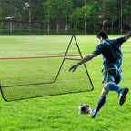 Soccer Rebounder Net, Adjustable and Foldable Multi-Sport Training Bounce Back Net, Target Goal for Soccer Practice and Training, 8.5' x 6.5'