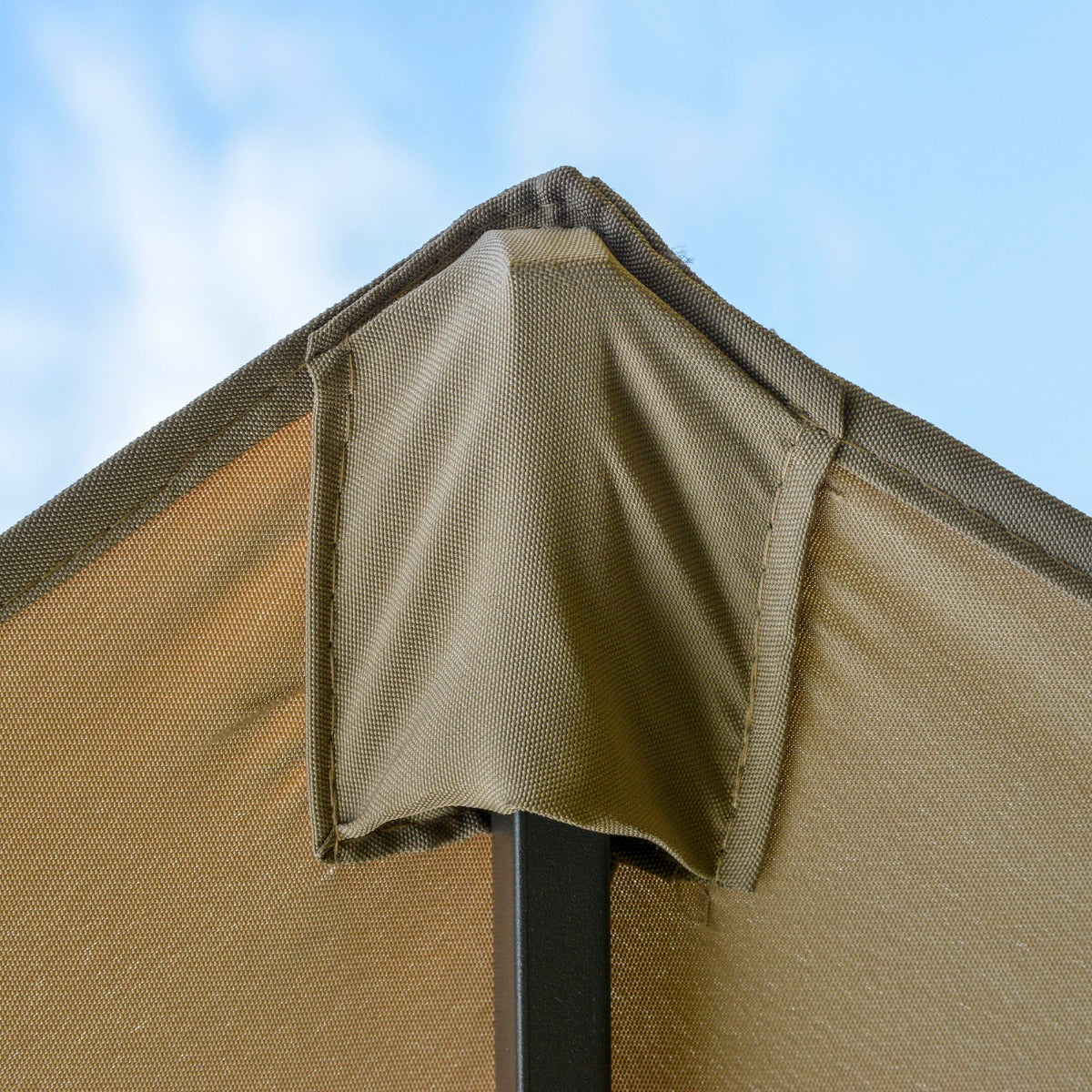 Patio Umbrella 15' Steel Rectangular Outdoor Double Sided Market with base, UV Sun Protection & Easy Crank for Deck Pool Patio, Coffee