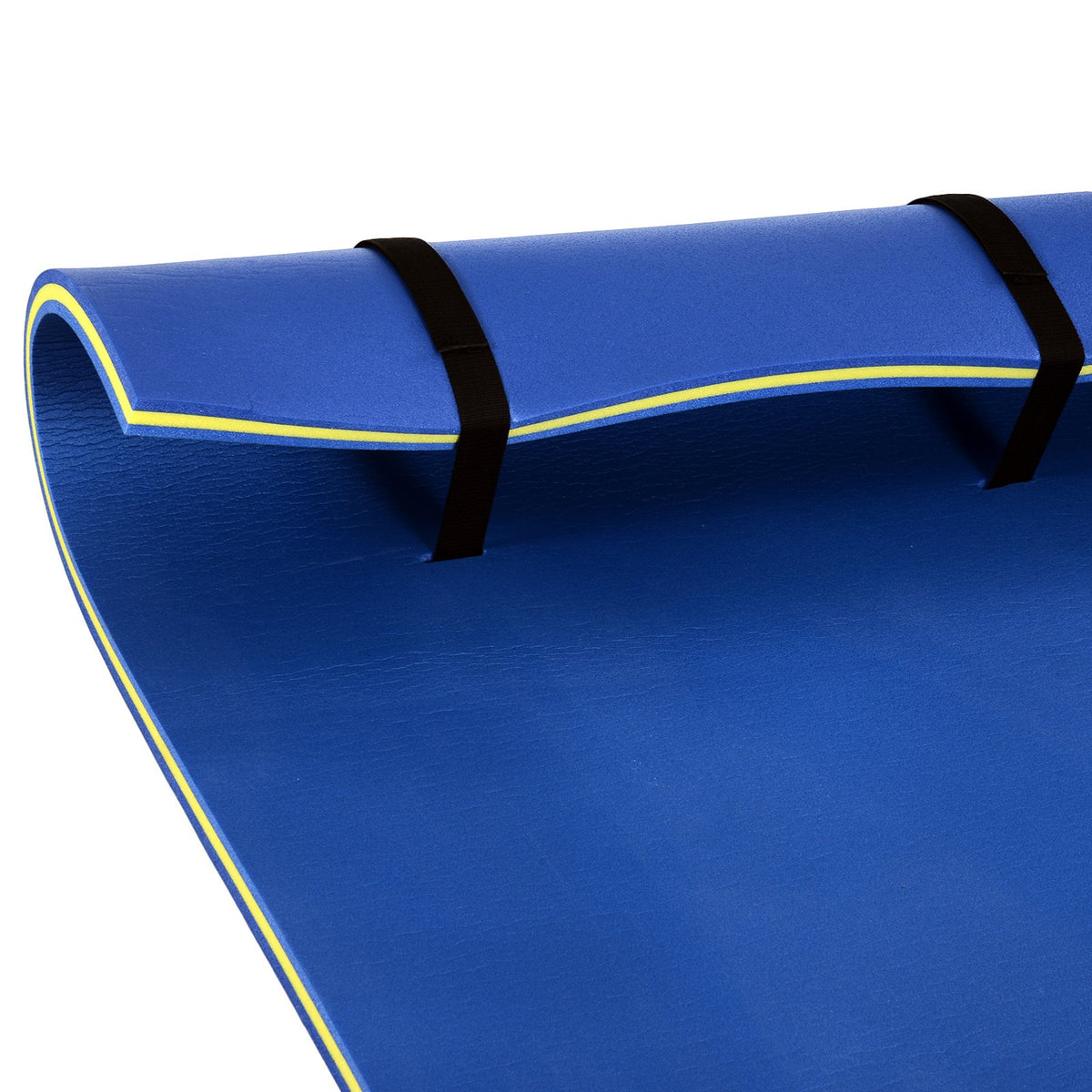 Roll-Up Pool Float Pad for Lakes, Oceans& Pools, Water Mat for Playing, Relaxing & Recreation - Blue