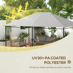 10' x 13' Gazebo Canopy Replacement Roof for 84C-116, Light Gray