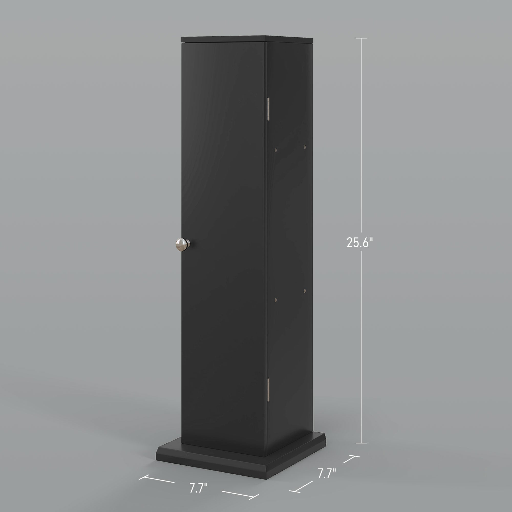 Small Toilet Paper Cabinet, Bathroom Corner Cabinet with Doors and Shelves for Paper Shampoo, Black