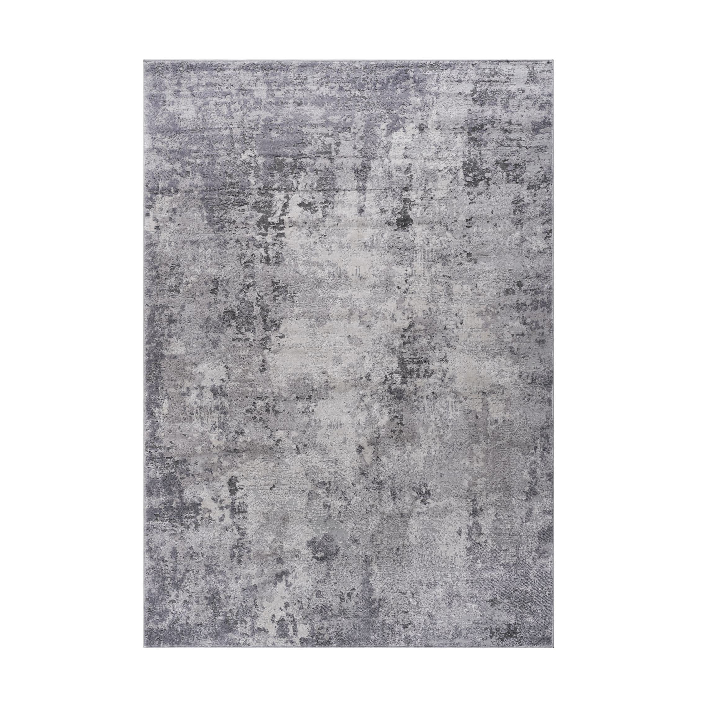 Naar 5x7 Stain-Resistant Rug with Non-Shedding Design and Cotton Backing, Stylish Kid and Pet-Friendly Carpet, 90" L x 63" W x 0.35" H, Gray