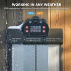2K HD AI Camera Automatic Chicken Coop Door with APP Remote Control, WiFi Solar Powered with 5200 mAh Large Battery