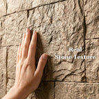 8-Pack 3D Faux Stone Wall Panels, Lightweight Polyurethane Panels for Interior and Exterior Accent Walls, Beige