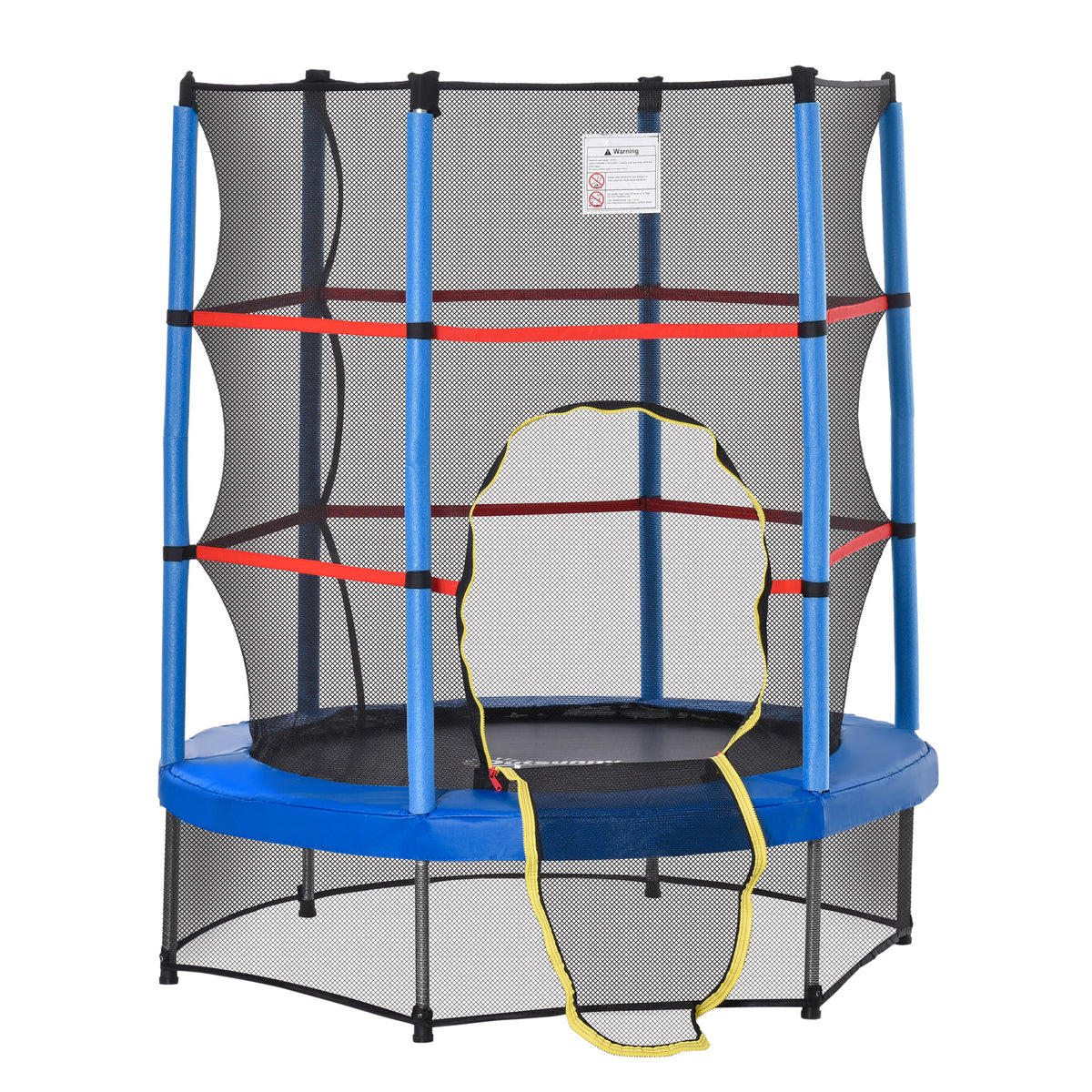 Φ5FT Kids Trampoline with Enclosure Net for Age 3 to 6 Years Blue