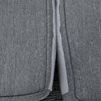 Outdoor Patio Sunbed with Adjustable Backrest & Side Tray, Wicker Rattan Lounger with Thick Cushion, 47" L x 29.5" W x 15" H, Gray
