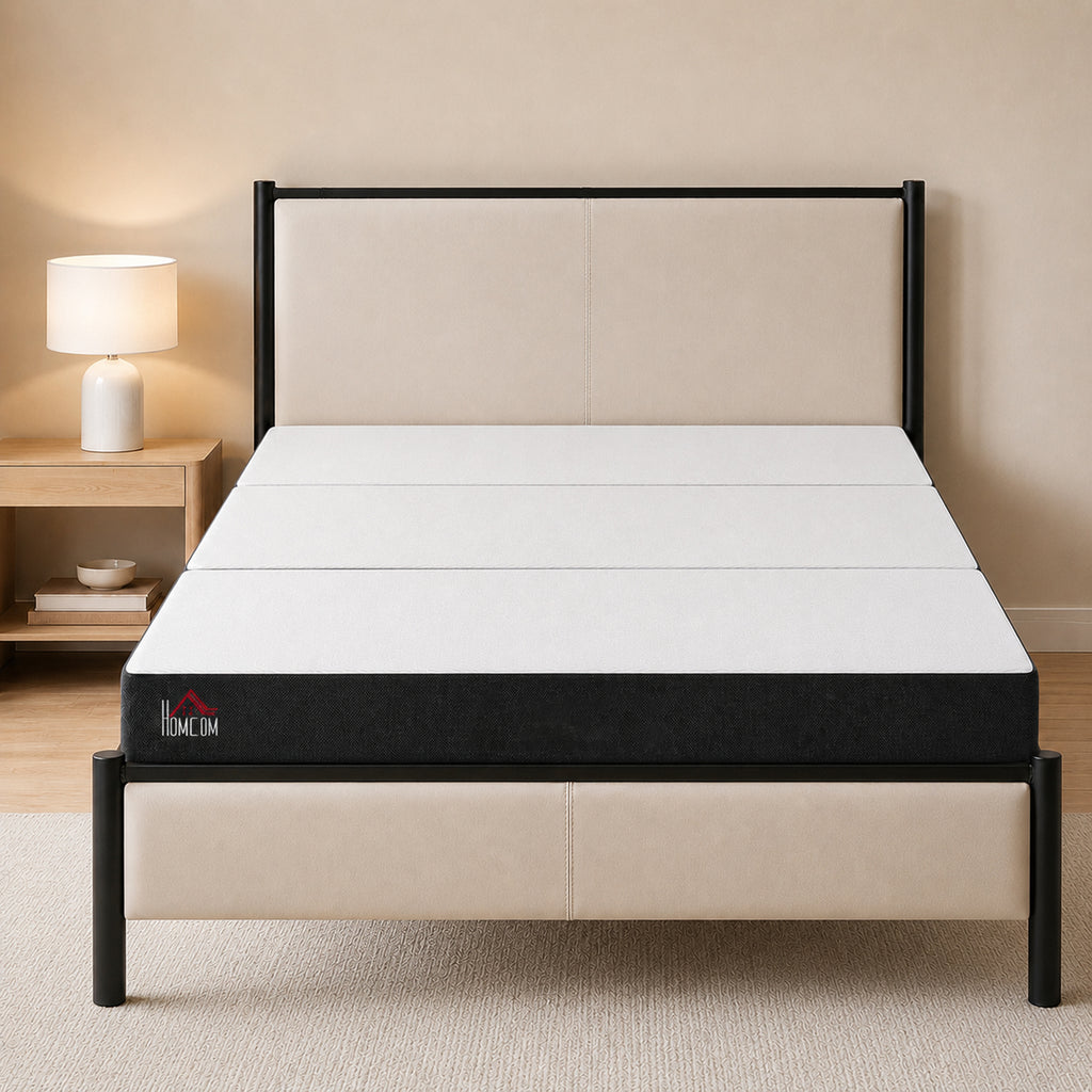 Trifold Mattress, 6 Inch Memory Foam Mattress for Guest, Camping, RV, Travel, Yoga, Made in USA, 80" x 60" x 6"