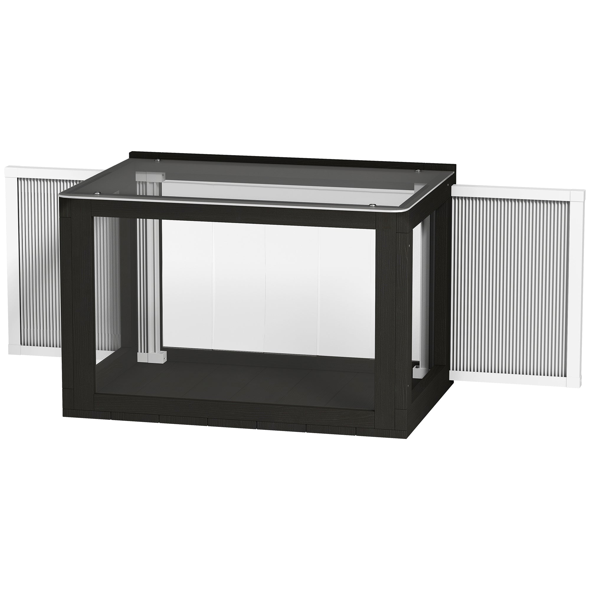 Catio Outdoor Cat Enclosure 25"–41" Outdoor Cat House for Sunbathing, Napping & Overlooking