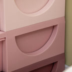 3 Tier Kids Storage Organizer with 6 Drawers for Bedroom, Nursery, Kindergarten, Living Room, Boys and Girls, Pink