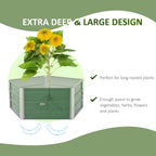 40'' Hexagon Raised Garden Bed, Outdoor Metal Planter Box with Gloves, for Backyard, Patio to Grow Vegetables, Herbs, and Flowers, Green