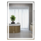 32" x 24" Bathroom Mirror with LED Lights, Dimmable Makeup Mirror, Vanity Mirror with 3 Colors, Smart Touch