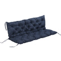 59" x 38" Tufted Bench Cushion for Outdoor Furniture, 3-Seater Replacement for Swing Chair, Patio Sofa/Couch, Dark Blue