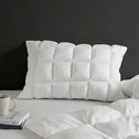Luxuriously Soft Overfilled Pillow Protector with 100% Polyester Microfiber, 3D Puff Stitching, Zipper Closure, 36" L x 20" W x 0.13" H, White