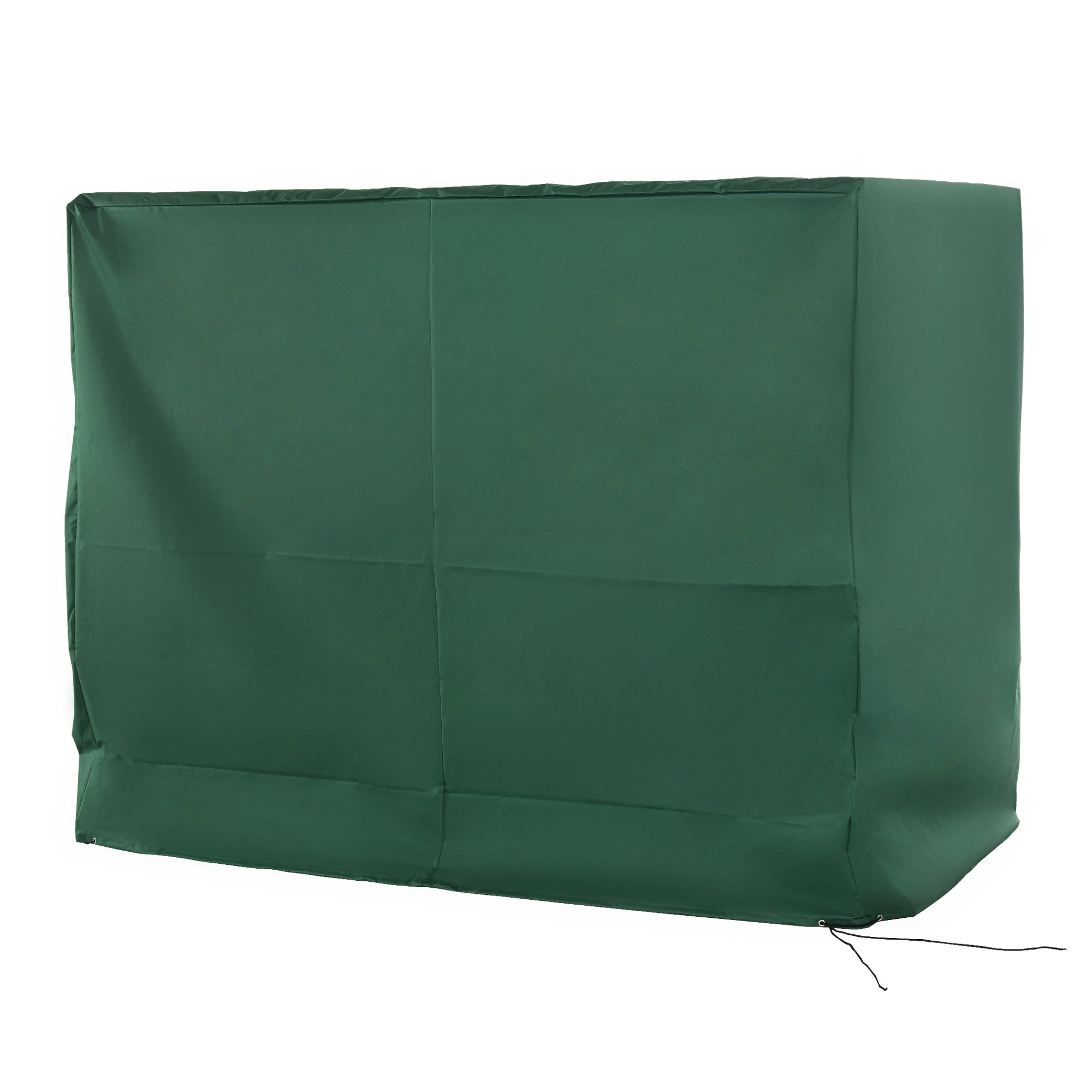 600D Oxford 3-Seater Patio Swing Cover Outdoor Swing Chair Cover Rain Protection Waterproof Anti-UV, Dark Green