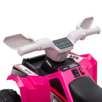 6V Electric Toy Car with Forward Backward, Wear-Resistant Wheels for Ages 18-36 Months, Pink