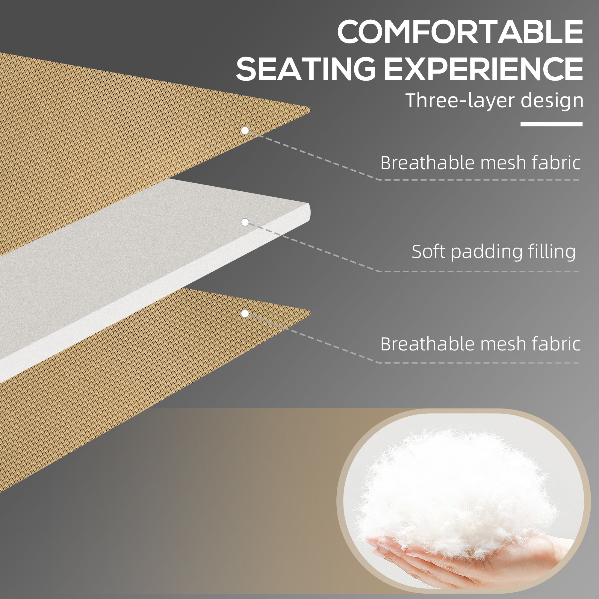 Folding Chaise Tanning Lounge Chair w/ 5-level Reclining Back, Reading Hole, Side Pocket, Headrest, Beige