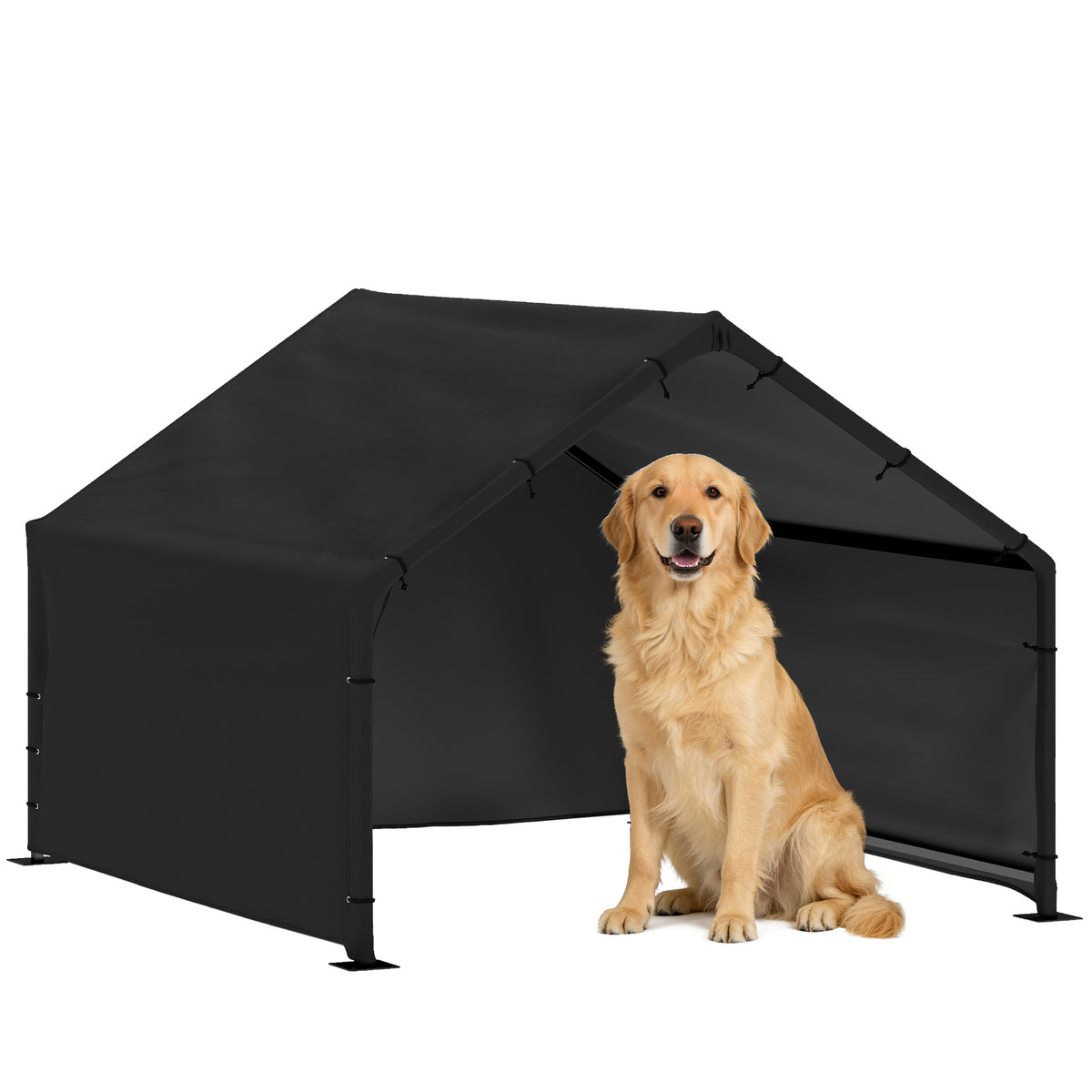 Dog Shade Shelter Outdoor, Dog House Outside with Canopy, Pet Tent for Small Medium Large Breeds