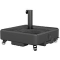 Patio Umbrella Base Outdoor Umbrella Stand with Wheels for 1.5"/1.9" Poles
