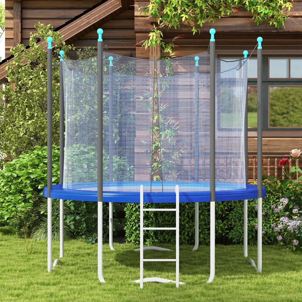 12FT Trampoline Spring Cover, Safety Trampoline Pad Replacement, Waterproof and Tear Resistant, All Weather Trampoline Accessories, No Holes for Pole, Blue