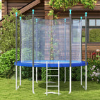 12FT Trampoline Spring Cover, Safety Trampoline Pad Replacement, Waterproof and Tear Resistant, All Weather Trampoline Accessories, No Holes for Pole, Blue