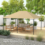 10' x 13' Gazebo Canopy Replacement Roof for 84C-116, Khaki
