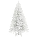 9ft Unlit Artificial White Christmas Tree, Holiday Decor with 2132 Branch Tips, Auto Open and Steel Base