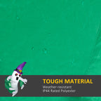 3.9ft Inflatable Halloween Window Sticker Ghost, Blow Up LED Display for Garden Indoor Outdoor
