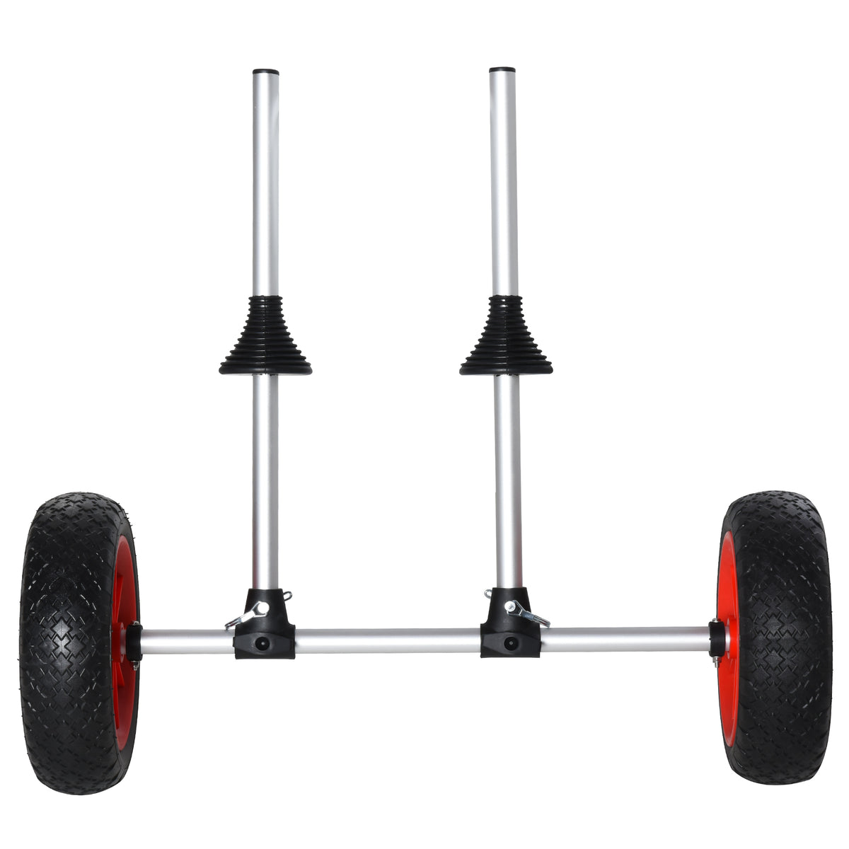 Kayak Cart, Trolley Trailer Kayak Wheels with Strong Aluminum Frame, Adjustable Width Crossbar, & Large Tires