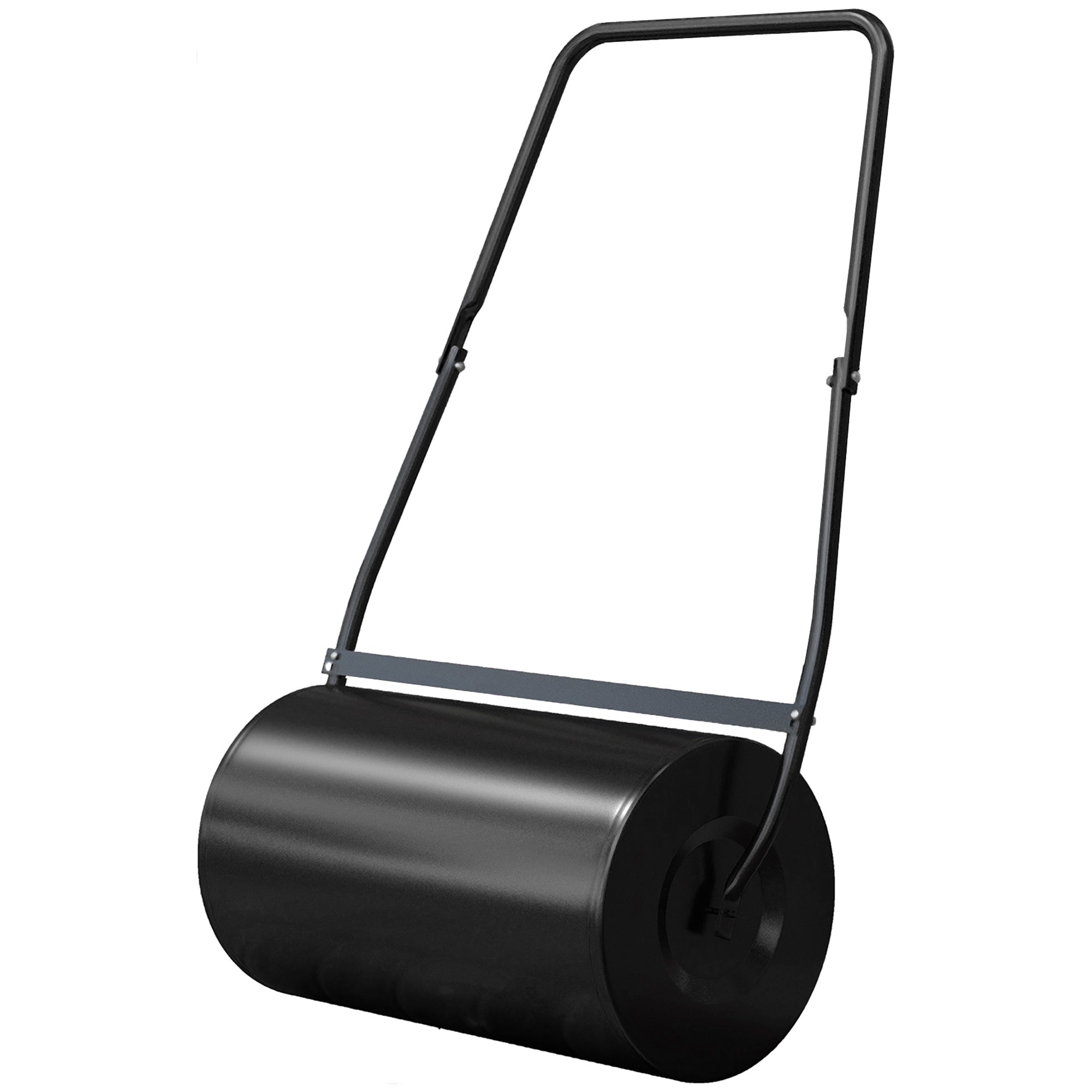 46L Lawn Roller, Push/Tow Behind Sod Roller with U Shaped Handle, Water Filled Yard Roller for Garden, Lawn, Backyard