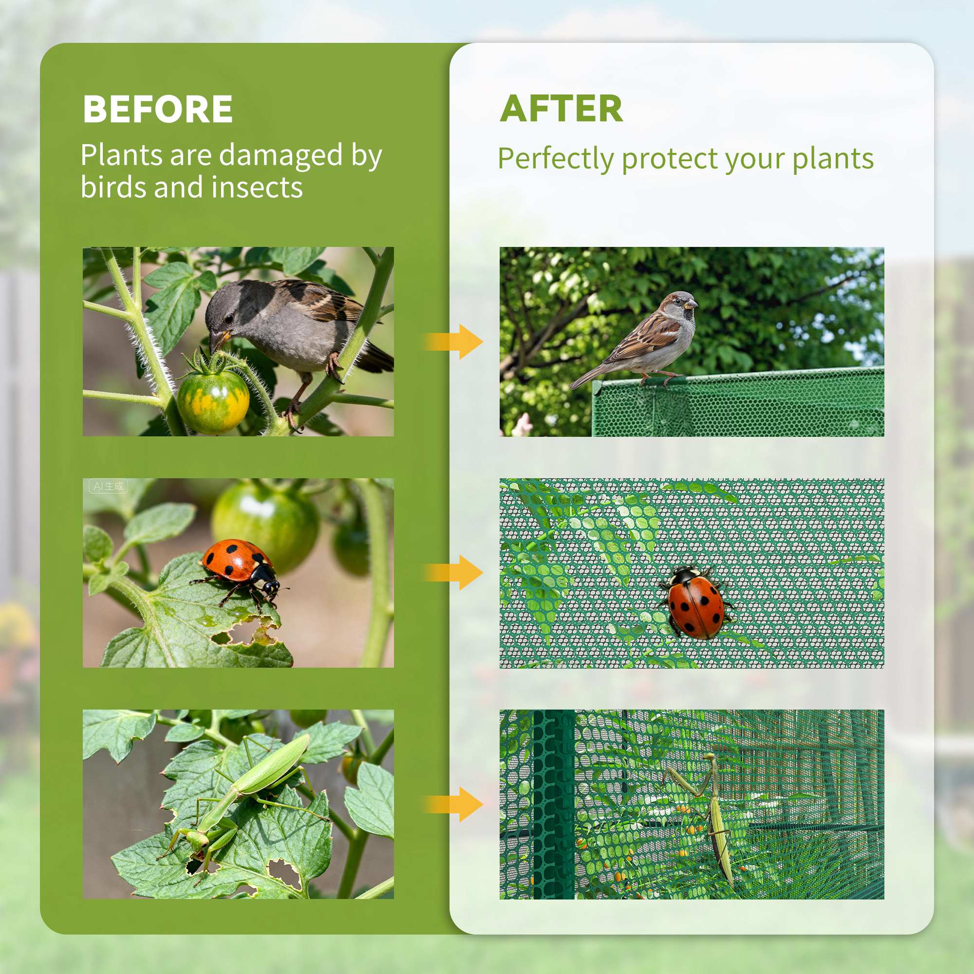 Walk-in Crop Cage, Plant Protectors from Animals with Roll Up Zippered Door, 3.9' x 3.9' x 5.9', Dark Green