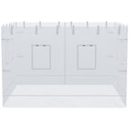 Canopy Screen Walls, Replacement Netting with 6 Service Windows and 1 Door, for 10' x 10' Canopy Tent, White